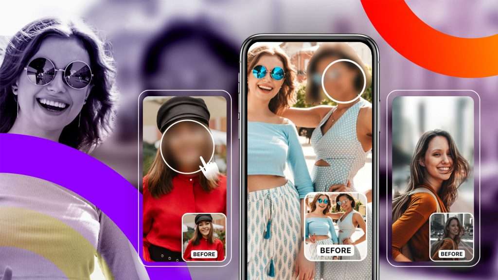 How to blur out part of a picture on iPhone using blur photo editor app