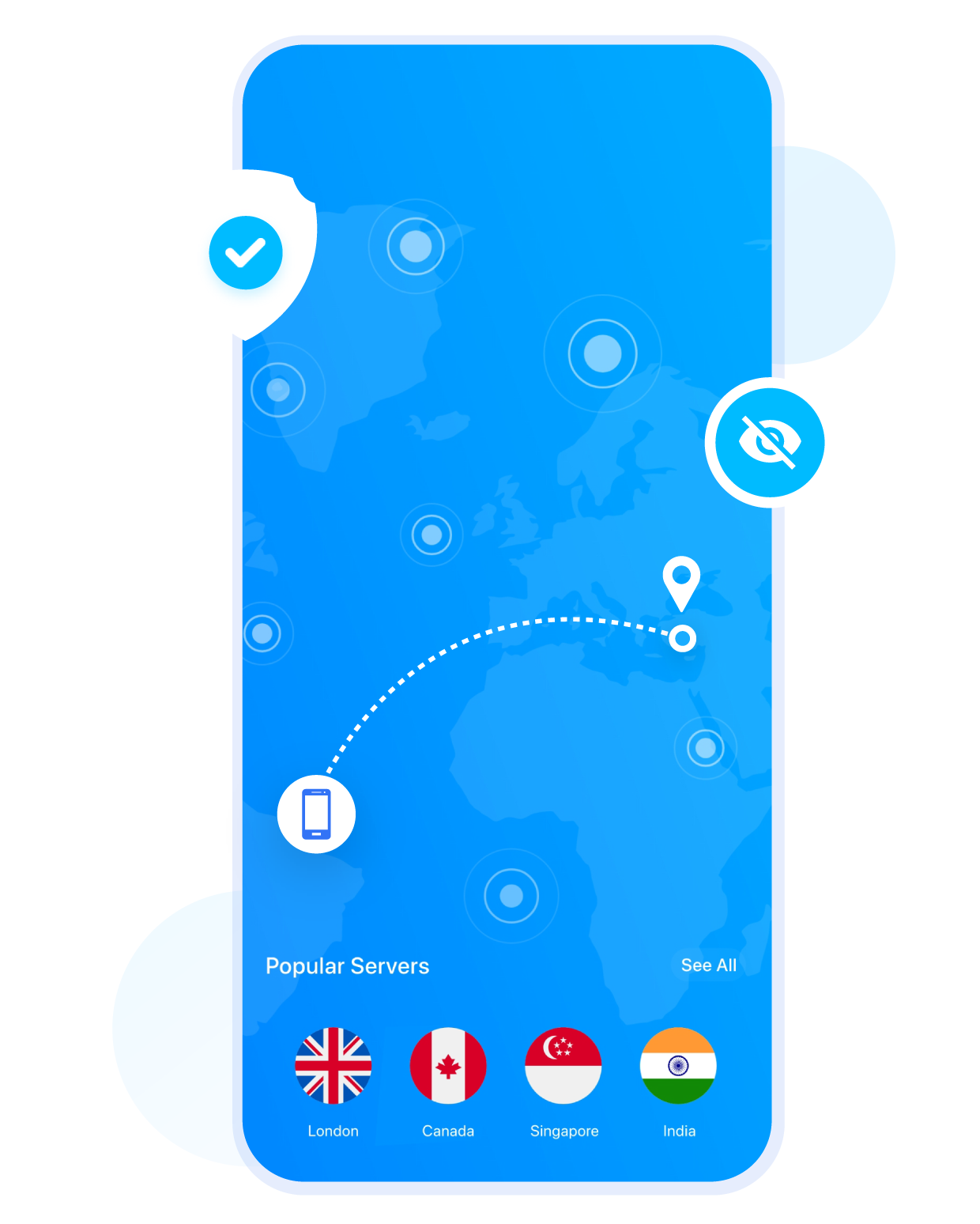 Hide IP and Location with VPN for iPhone & iPad