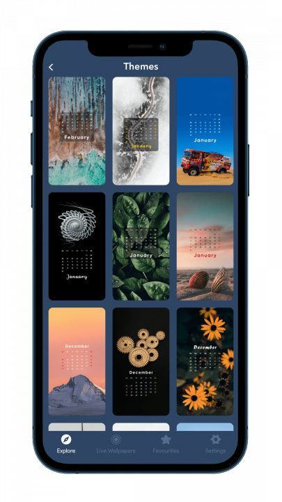 Rich archive of iPhone themes