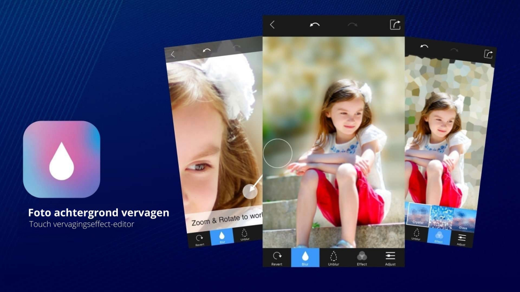Wazige Foto Achtergrond app voor iPhone en iPad