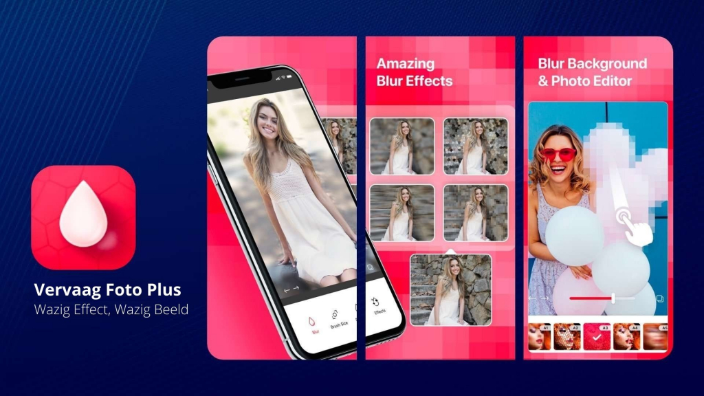 Vervaag Foto Plus app voor iphone