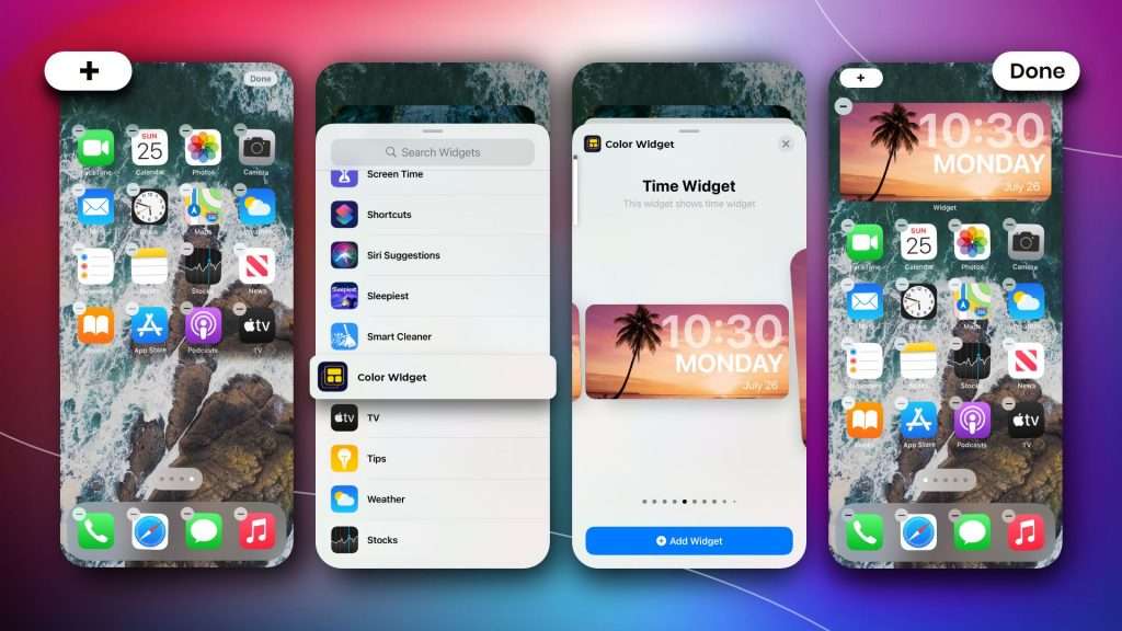 hoe aangepaste widgets toevoegen ios 14| iPhone startscherm ideeën