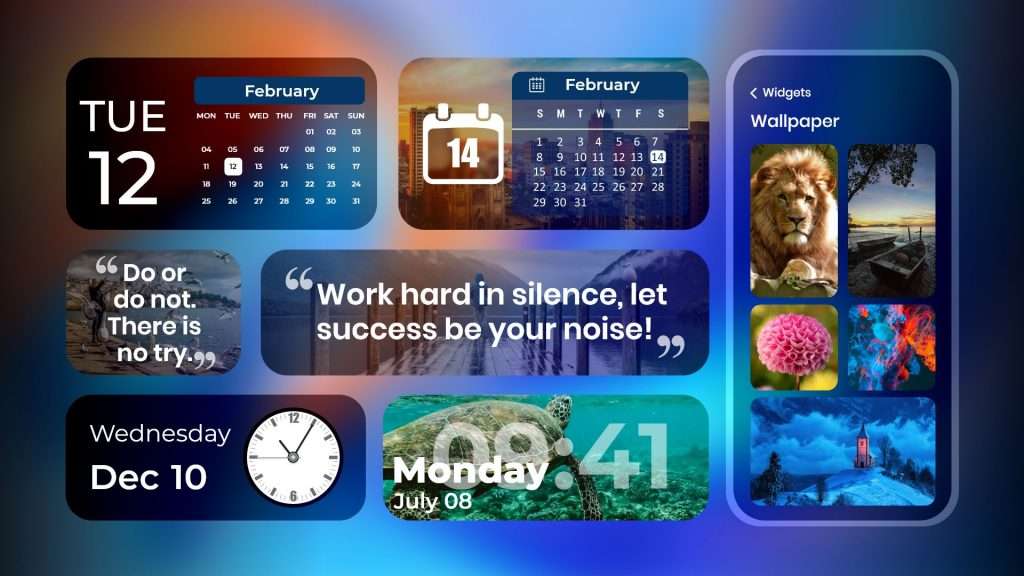 iPhone home screen iOS 14 widgets aesthetic ideas