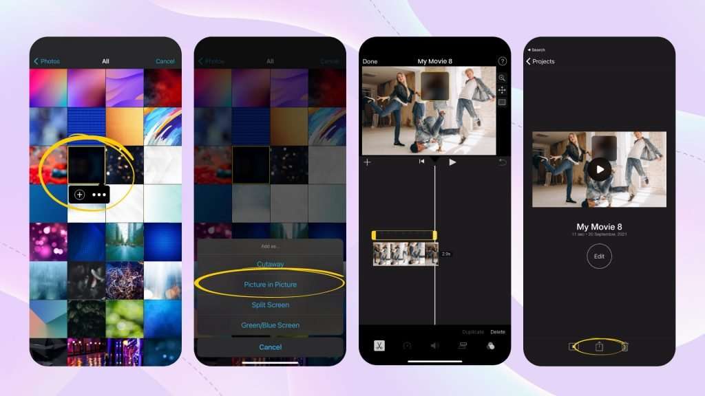 Hoe kan ik een gezicht in een video vervagen in iMovie app op iPhone 02