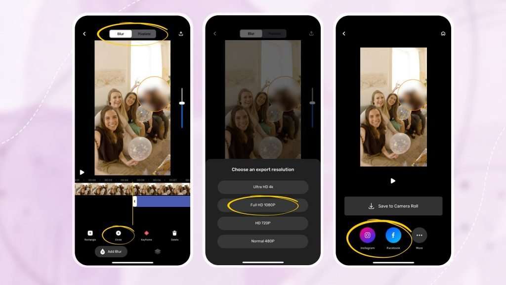 Steps on how to blur video on iPhone – Blur Video Background 02