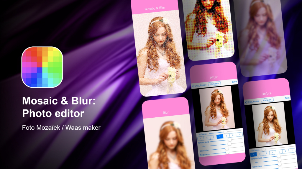 Mosaic & Blur photo editor