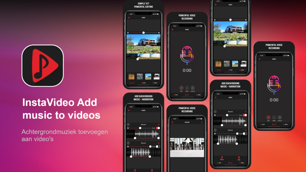 InstaVideo Add music to videos