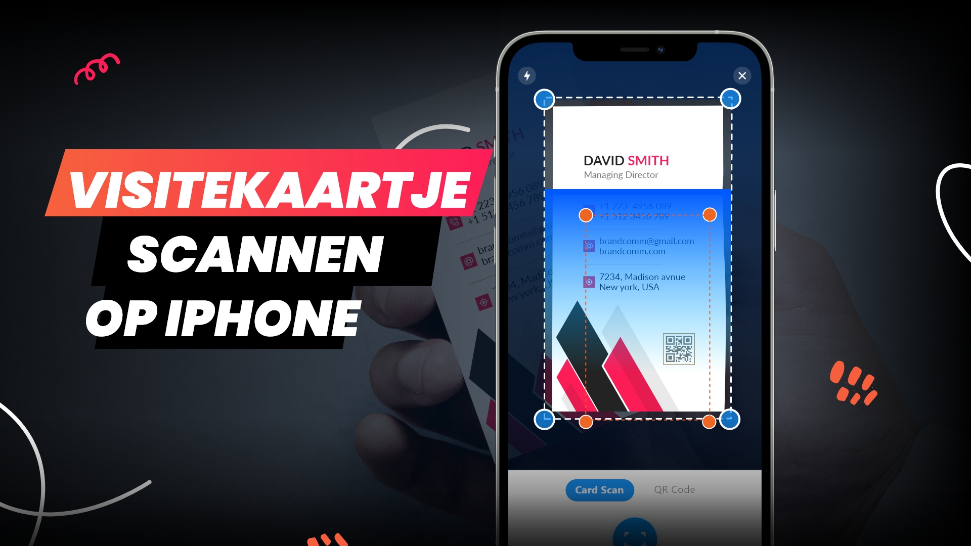 Hoe een visitekaartje scannen op iPhone