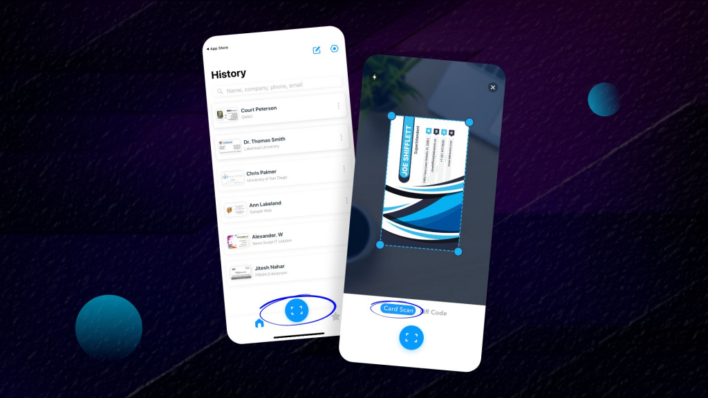 Hoe visitekaartjes te scannen op iPhone - Business Card Scanner app