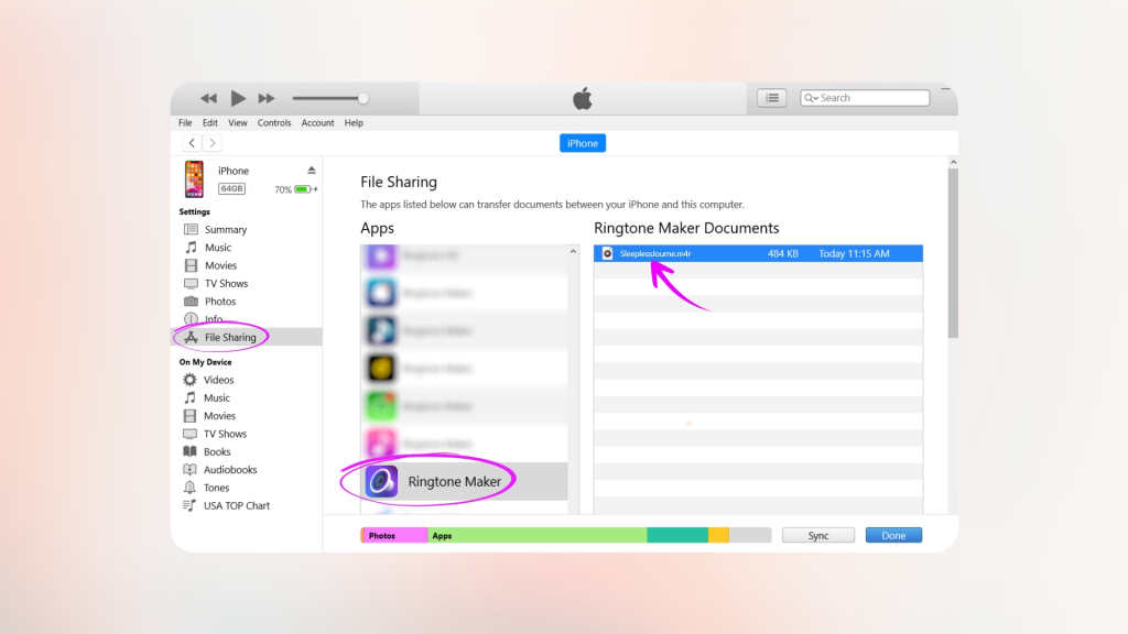 stel uw eigen beltoon in op iPhone met iTunes